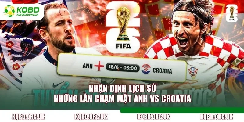Nhận định lịch sử những lần chạm mặt Anh vs Croatia