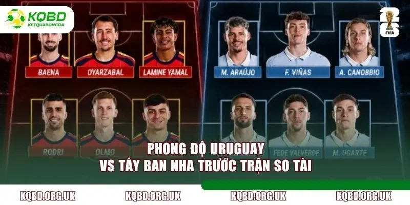 Phong độ Uruguay vs Tây Ban Nha trước trận so tài